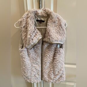 Fever Soft Gray Furry Vest